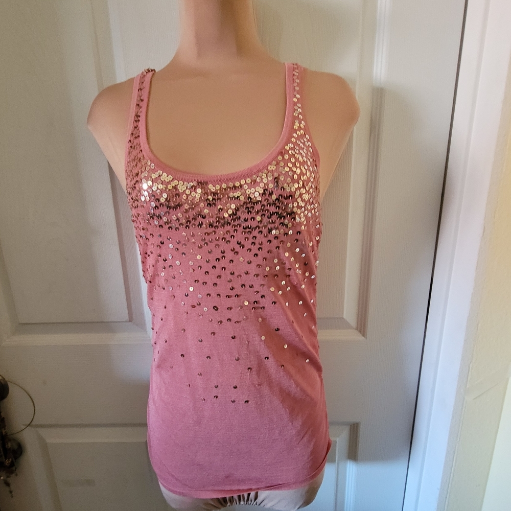 Bebe sequined tank